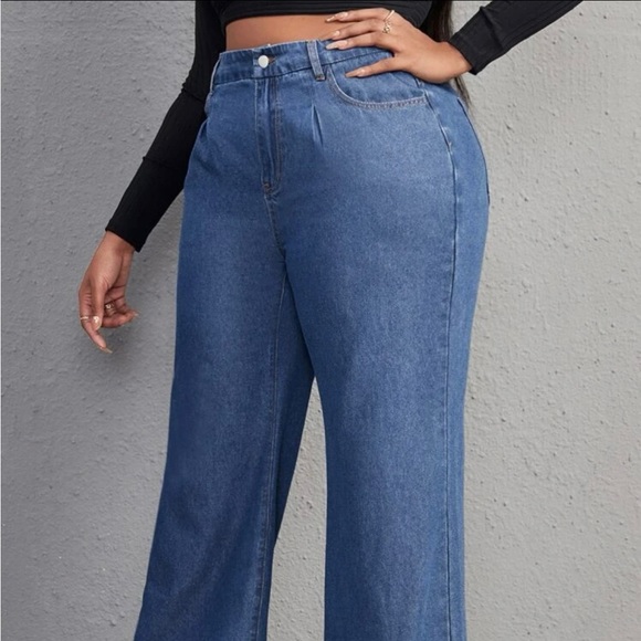 SHEIN High Waist Wide Leg Jeans - Picture 3 of 4